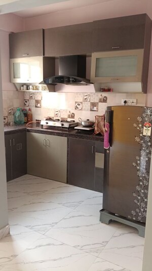 Kitchen in 2 BHK Apartment at Sristi Plaza, Chinar Park – for Rent