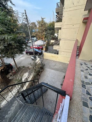 Balcony in 3 BHK Builder Floor at Sarvodaya Enclave – for Rent