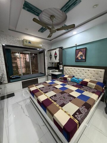 Master Bedroom in 1 BHK Apartment at SSB Ashok Nagar, Balkum Pada – for Sale