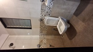 Bathroom in 1 BHK Apartment at Neelkanth Aura, Ulwe – for Rent