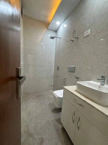 Bathroom in 3 BHK Apartment at Saket – for Rent
