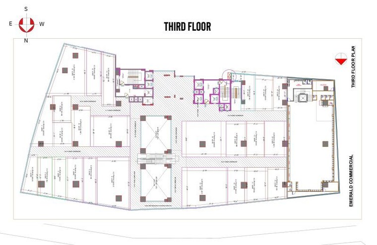Floor Plan, abinandana-emerald Commercial Shop 605 Sq.Ft. In Manikonda Hyderabad 9853959