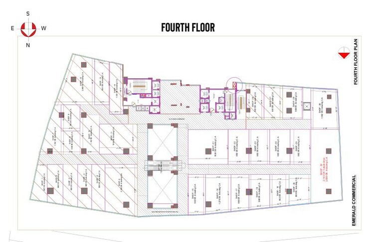 Floor Plan, abinandana-emerald Commercial Shop 605 Sq.Ft. In Manikonda Hyderabad 9853959