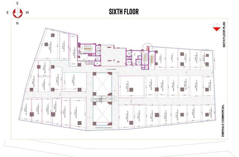 Floor Plan, abinandana-emerald Commercial Shop 605 Sq.Ft. In Manikonda Hyderabad 9853959