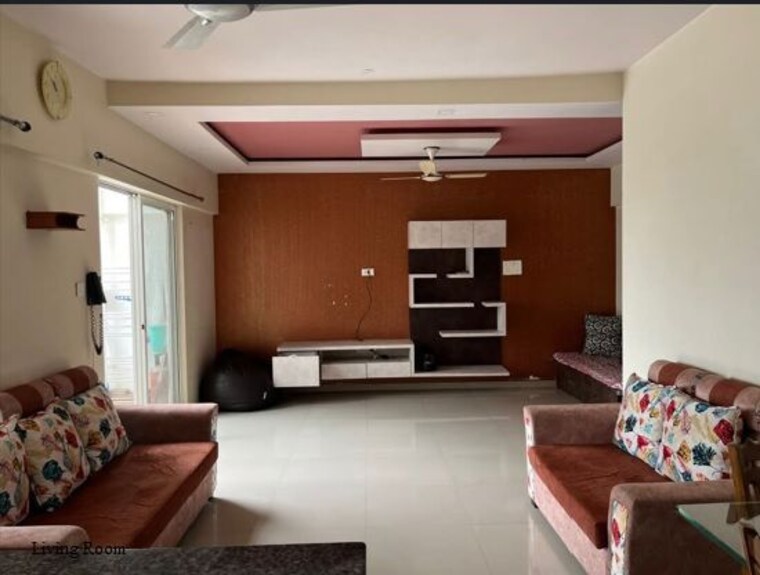 Living Room, gera-park-view 2 Bedroom 1032 Sq.Ft. Apartment In Kharadi Pune 9853993