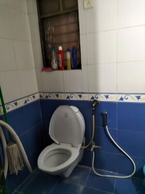 Bathroom in 2 BHK Apartment at Ivory Towers CHS LTD, Bhakti Park – for Rent