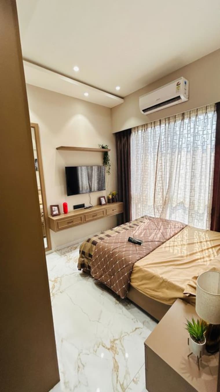 Bedroom, usarghar gaon 2 Bedroom 528 Sq.Ft. Apartment In Usarghar Gaon Thane 9854148