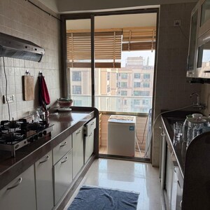 Kitchen in 3 BHK Apartment at Poseidon Apartment, Yari Road – for Rent