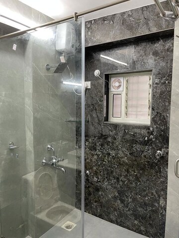 Bathroom in 2 BHK Apartment at Ajmera Bhakti Park, Bhakti Park – for Rent