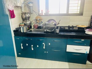 Kitchen in 1 BHK Apartment at Om Krishna Kamal Serenity, Wagholi – for Rent