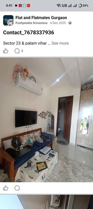 Living Room in 2 BHK Builder Floor at Ansal Plaza Sector-23, Sector 23 – for Rent