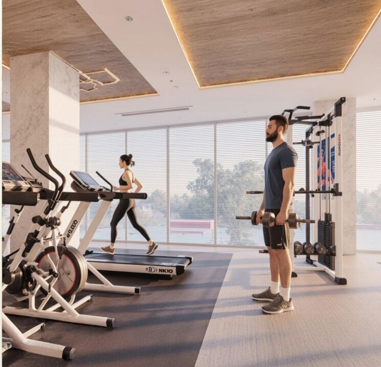 Gym, alliance-abhimanyu 2.5 Bedroom 685 Sq.Ft. Apartment In Malad West Mumbai 9620045