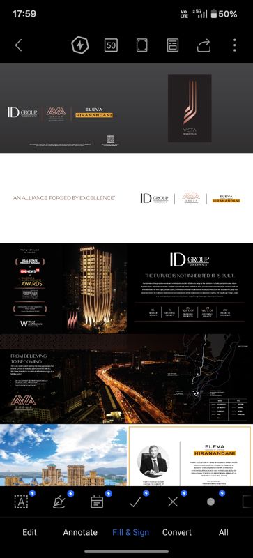 2 BHK Apartment For Sale in Hiranandani Vista Residences