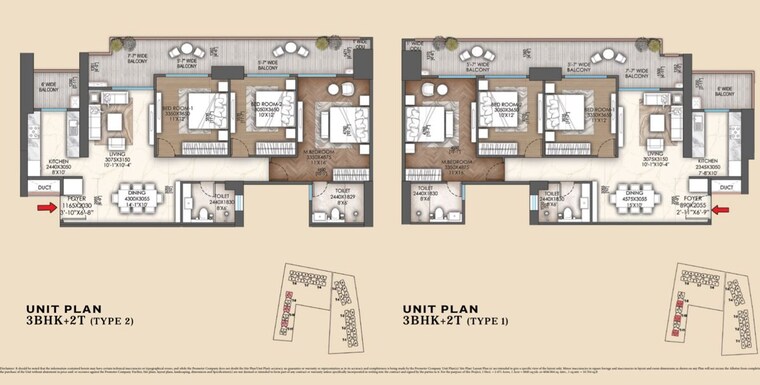 Floor Plan, signature-global-sarvam 3 Bedroom 2260 Sq.Ft. Apartment In Sector 37d Gurgaon 9854641