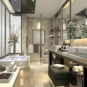 Kitchen in 3 BHK Apartment at Forum Serendipity, Valmiki Nagar – for Rent