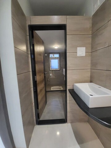 Bathroom in 2 BHK Apartment at Cosmos Jewels, Ghodbunder Road – for Rent