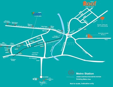 2 BHK Apartment – Map Location View at Migsun Roof, Raj Nagar Extension - for Sale