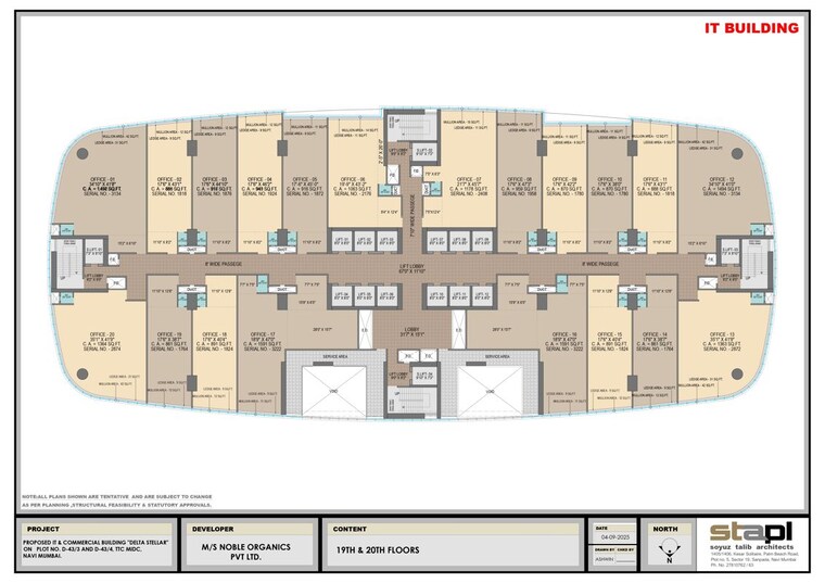 Floor Plan, nerul Commercial Office Space 1880 Sq.Ft. In Nerul Navi Mumbai 9854786