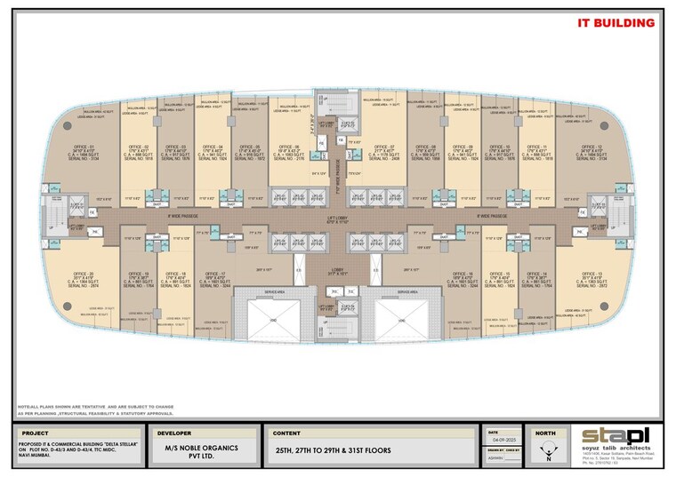 Floor Plan, nerul Commercial Office Space 1880 Sq.Ft. In Nerul Navi Mumbai 9854786