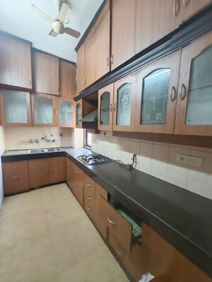 Kitchen in 2 BHK Builder Floor at Masjid Moth – for Rent
