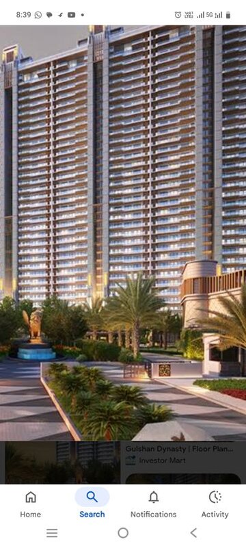 3 BHK Apartment – Exterior View View at Kalpataru Vista, Sector 128 - for Rent