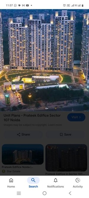 4 BHK Apartment – Exterior View View at Prateek Edifice, Sector 107 - for Sale