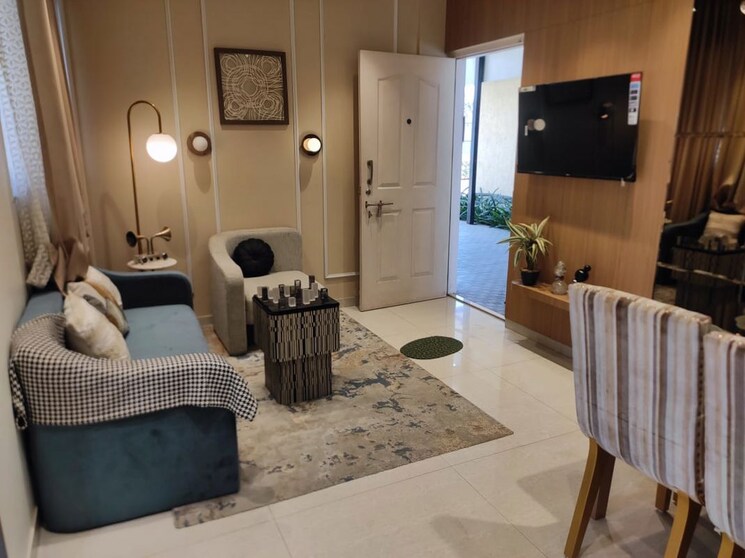 Living Room, arihant-avanti 2 Bedroom 579 Sq.Ft. Apartment In Shilphata Thane 9855065