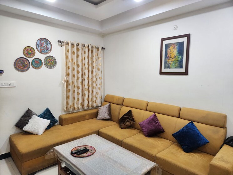 Living Room, my-home-vihanga 2 Bedroom 1115 Sq.Ft. Apartment In Gachibowli Hyderabad 9855081