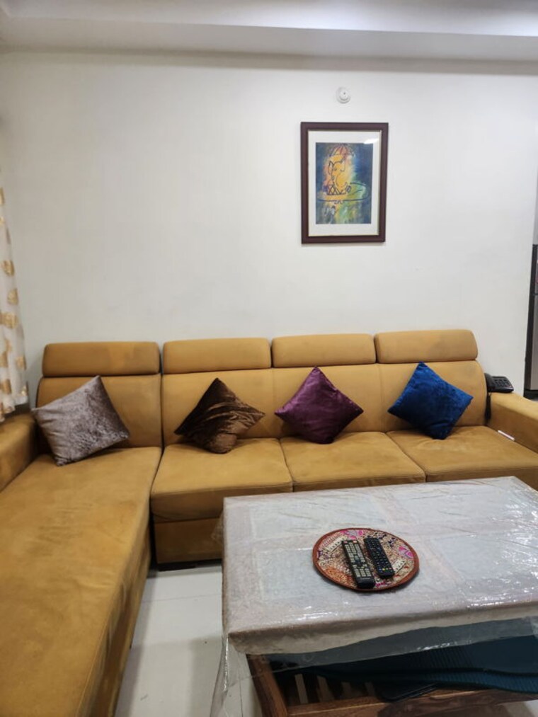 Living Room, my-home-vihanga 2 Bedroom 1115 Sq.Ft. Apartment In Gachibowli Hyderabad 9855081