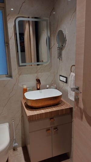 Bathroom in 2.5 BHK Apartment at Alamdar The Auro, Lower Parel – for Rent