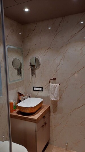 Bathroom in 2.5 BHK Apartment at Alamdar The Auro, Lower Parel – for Rent