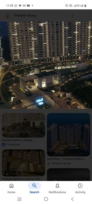 3 BHK Apartment – Exterior View View at Prateek Edifice, Sector 107 - for Sale