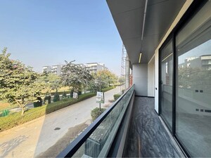 Balcony in 3.5 BHK Builder Floor at Nirvana Country – for Sale