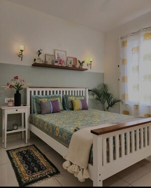 Balcony in 2 BHK Apartment at Alliance Fortuna Blue, Lower Parel – for Rent