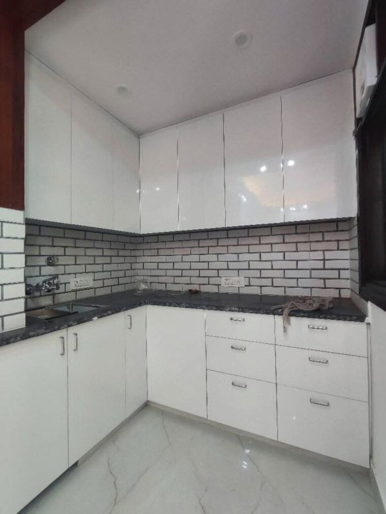 Kitchen, risland-sky-mansion 1 Bedroom 450 Sq.Ft. Builder Floor In Chattarpur Delhi 9855152