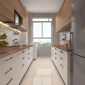 Kitchen in 2 BHK Apartment at Wadhwa Pristine, Matunga West – for Rent