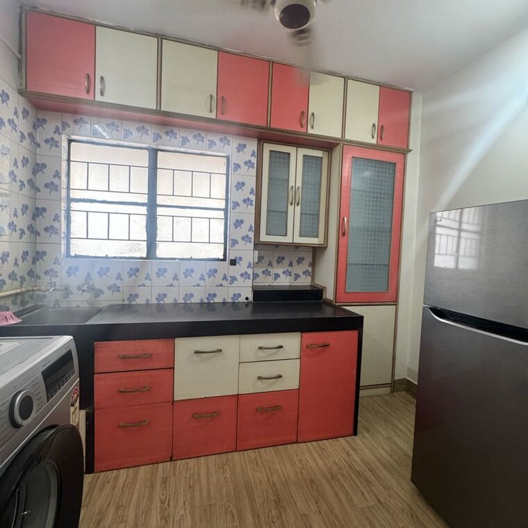 Kitchen, mantri-aangan 1 Bedroom 600 Sq.Ft. Apartment In Mundhwa Road Pune 9855177