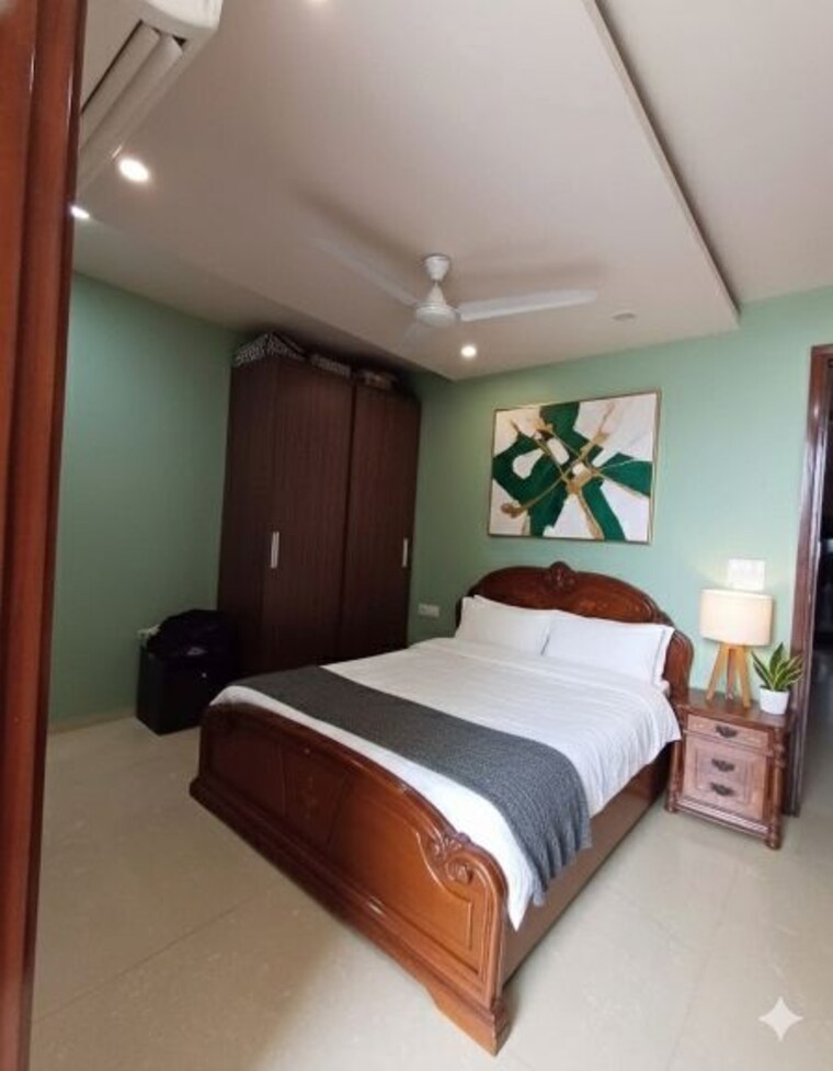 Bedroom, kalkaji 2 Bedroom 1000 Sq.Ft. Builder Floor In Kalkaji Delhi 9743171