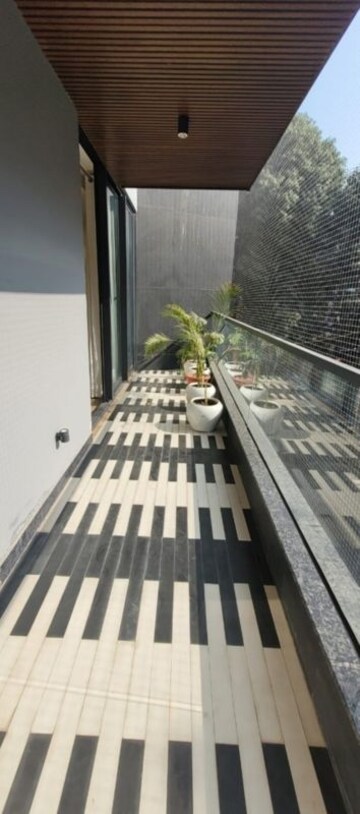 Balcony in 4 BHK Builder Floor at Greater Kailash ii – for Rent