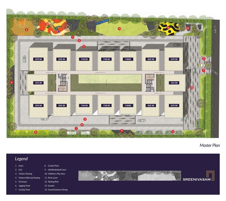 Master Plan, kondapur 3 Bedroom 1740 Sq.Ft. Apartment In Kondapur Hyderabad 9447628