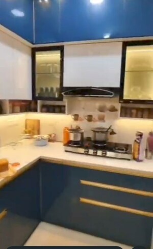 Kitchen in 3 BHK Apartment at Bankey Bihari Aggarwal Heights, Raj Nagar Extension – for Sale