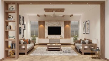 Living Room in 2.5 BHK Apartment at VIctoryone Amara, Sector 16 Greater Noida – for Sale