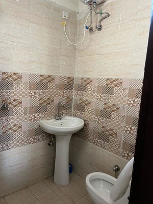 Bathroom in 2 BHK Builder Floor at Shri Devaji Residency, Dhakoli – for Rent