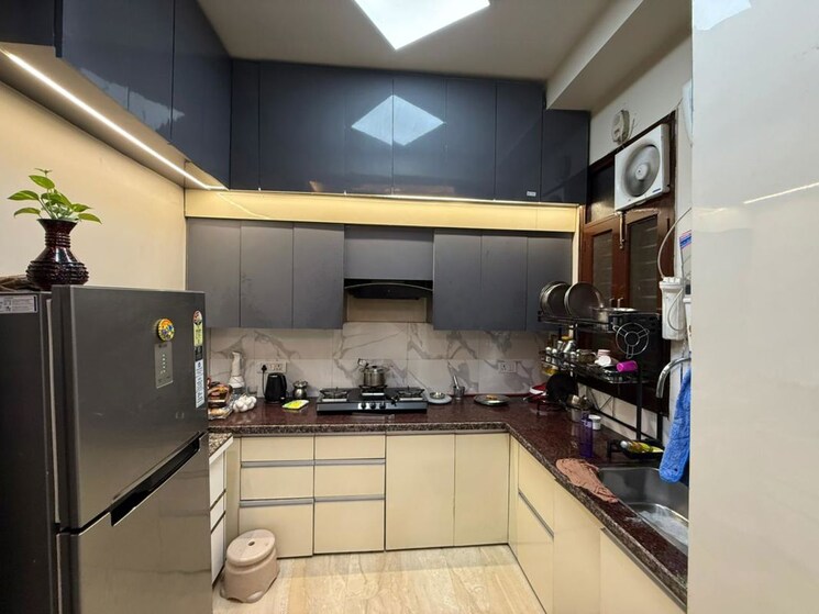 Kitchen, maya-homes 1 Bedroom 650 Sq.Ft. Builder Floor In Indrapuram Ghaziabad 9855447