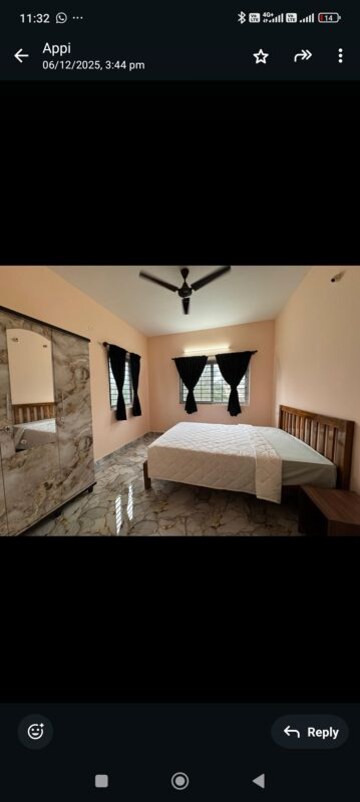 Bedroom in 2 BHK Builder Floor at Kodihalli – for Rent