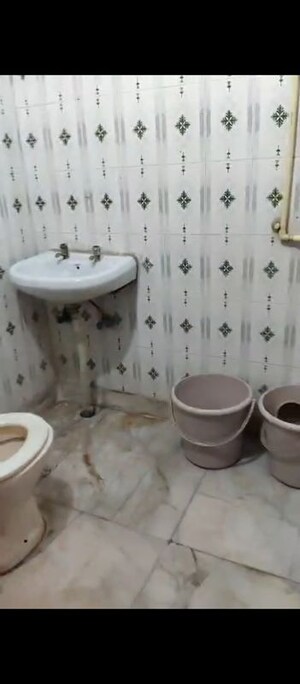 Bathroom in 1 BHK Builder Floor at Shakti Khand Iii – for Rent