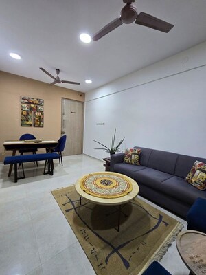 Living Room in 1 BHK Apartment at Sheth Vasant Oasis, Andheri East – for Rent