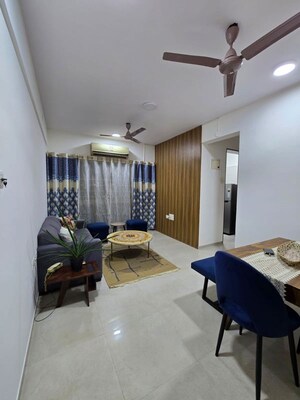 Living Room in 1 BHK Apartment at Sheth Vasant Oasis, Andheri East – for Rent