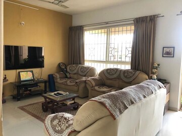 Living Room in 3 BHK Apartment at Nyati Equatorial, Bavdhan – for Rent