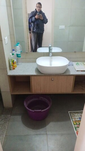 Bathroom in Studio Apartment at Gaur Runway Suites, Gaur Yamuna City – for Rent